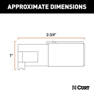 Curt 6-Way Round Connector Plug (Trailer Side Diecast Metal)