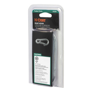 Curt 3/8in Snap Hook (2000lbs Packaged)