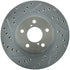 StopTech Select Sport 13-15 Subaru BRZ Slotted / Drilled Right Front Rotor