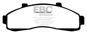 EBC 95-01 Ford Explorer 4.0 2WD Yellowstuff Front Brake Pads