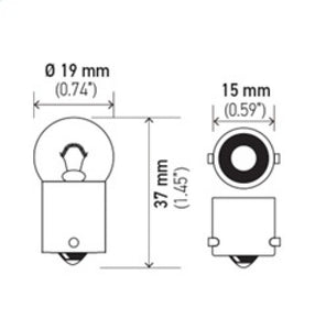 Hella Bulb 5008 12V 10W Ba15S B6 (2)