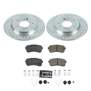 Power Stop 18-19 Hyundai Kona Rear Z23 Evolution Sport Brake Kit