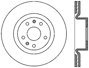 StopTech Power Slot 10-13 Hyundai Genesis Coupe Track & R-Spec Front Right Drilled Rotor