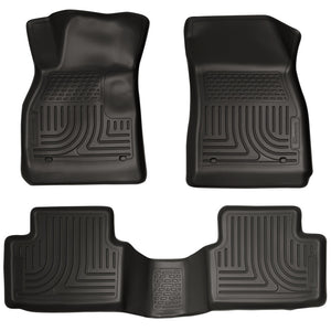 Husky Liners 13 Chevy Malibu WeatherBeater Black Front & 2nd Seat Floor Liners