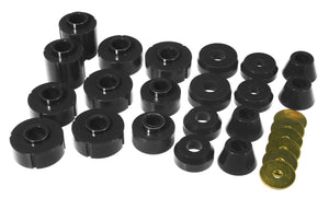 Prothane 73-77 Chevy K10 Blazer Body Mount Kit - Black