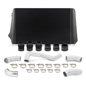 Mishimoto 17-19 GM L5P Duramax Intercooler Kit - Black w/ Polished Pipes