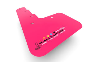 Rally Armor 13-19 Ford Fiesta ST Pink Mud Flap BCE Logo