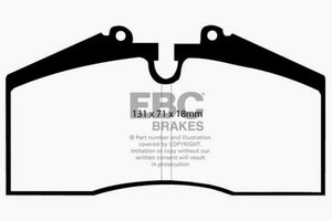 EBC 96-98 Porsche 911 (993) 3.6 Carrera 4S Yellowstuff Rear Brake Pads