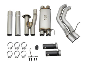 aFe POWER Rebel Series 3in 409 SS Cat Back Exhaust w/ Black Tips 17 Ford F-150 Raptor V6-3.5L