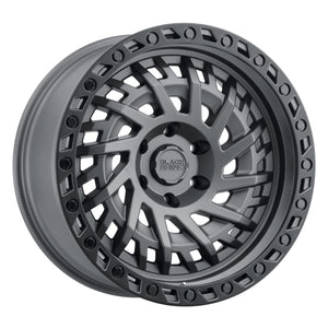 Black Rhino Shredder 18x9.5 6x139.7 ET12 CB 112.1 Matte Gunmetal w/Black Lip Edge Wheel