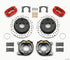 Wilwood Dynapro Lug Mount P/S Park Brake Kit Drilled Red Big Ford New 2.38in Off Bronco 5 x 5.50