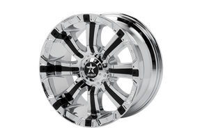 RBP 94R 20x10 5x139.7 BP / 5.5 BS 0mm Offset 78mm CB (Hub Centric) Chrome w/Black Inserts Wheel