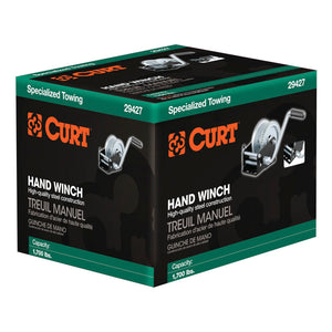 Curt Hand Winch (1700lbs 8in Handle)