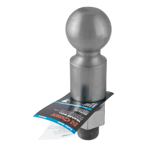 Curt 2-5/16in Trailer Ball (1-1/4in x 2-5/8in Shank 2in Rise 25000lbs Raw Steel)