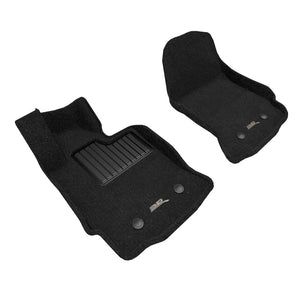 3D MAXpider 14-19 Chevrolet Corvette C7 Elegant Floor Mat Full Set (2pc) - Black