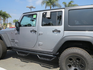 RBP RX-7 Step Bars 07-17 Jeep Wrangler JK (4-Door) - Black