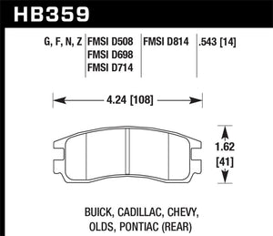 Hawk Performance Ceramic Street Brake Pads