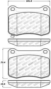 StopTech Performance 08-09 Lexus IS F Rear Brake Pads