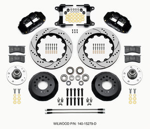 Wilwood Narrow Superlite 6R Front Hub Kit 14.00in Drilled 82-92 Camaro//Firebird