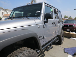 RBP RX-7 Step Bars 07-17 Jeep Wrangler JK (4-Door) - Black