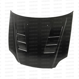 Seibon 99-00 Honda Civic (EM1/EJ6/7/8/EK9) TS-Style Carbon Fiber Hood