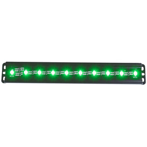 ANZO Universal 12in Slimline LED Light Bar (Green)