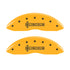 MGP 4 Caliper Covers Engraved Front Lincoln Engraved Rear MKS Yellow finish black ch