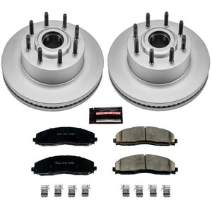 Power Stop 13-22 Ford F-350 Super Duty Front Z17 Coated Brake Kit