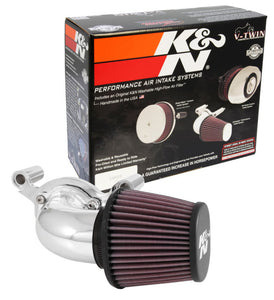 K&N 01-15 Harley-Davidson Touring 96 / 103 / 08-15 Bright Aircharger Performance Intake