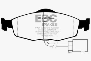 EBC 95-00 Ford Contour 2.0 Yellowstuff Front Brake Pads