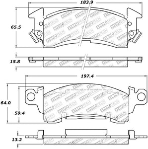 StopTech Sport Brake Pads w/Shims and Hardware - Front