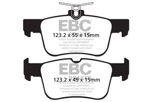 EBC 13+ Ford Fusion 1.6 Turbo Greenstuff Rear Brake Pads