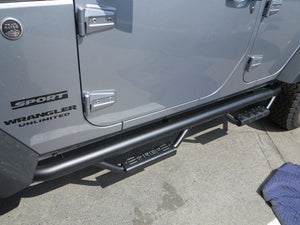 RBP RX-7 Step Bars 07-17 Jeep Wrangler JK (4-Door) - Black