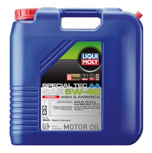 LIQUI MOLY 20L Special Tec AA Motor Oil SAE 5W40 Diesel