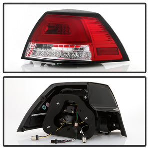 Spyder Pontiac G8 08-09 Version 2 Light Bar LED Tail Lights - Red Clear- ALT-YD-PG808V2-LB-RC