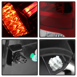 Spyder Dodge Ram 1500 13-14 13-14 LED Tail Lights LED Model only - Red Clear ALT-YD-DRAM13-LED-RC