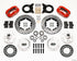 Wilwood Forged Dynalite Front Kit 11.00in Drill Red 1970-1973 Mustang Disc & Drum Spindle
