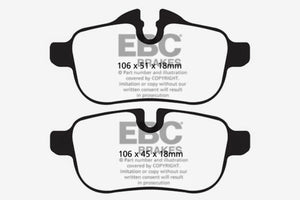 EBC 09+ BMW Z4 3.0 (E89) Redstuff Rear Brake Pads