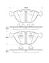 StopTech Street Touring 06-09 BMW M5 E60 / 07-09 M6 E63/E63 Front Brake Pads