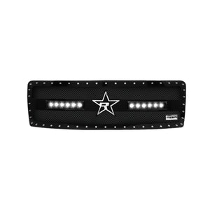 RBP RX-3 Midnight Edition Black LED Bar Grille (Studded) 09-14 Ford F-150 (Except Harley Ed.)