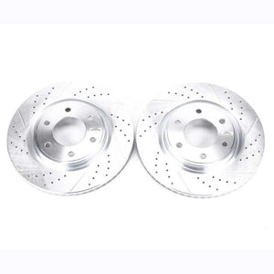 Power Stop 08-10 Infiniti QX56 Front Evolution Drilled & Slotted Rotors - Pair