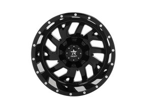 RBP 65R Glock 20x12 8x165.1 BP / 4.75 BS -44mm Offset 121.3mm CB (Hub Centric) Gloss Black Wheel