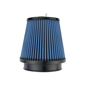 Injen NanoWeb Dry Air Filter 4.0 Flange w/ShurLok / 5.63 Base OD /6.0 Tall /4.0 Top w/Barb Fitting