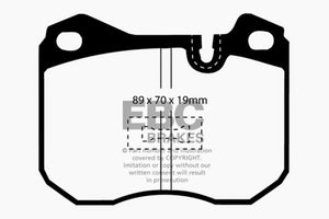 EBC 79-88 Porsche 924 2.0 Turbo Yellowstuff Front Brake Pads