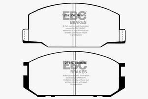 EBC 85-90 Lotus Esprit 2.2 Redstuff Front Brake Pads