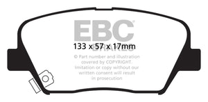 EBC 12+ Hyundai Azera 3.3 Yellowstuff Front Brake Pads