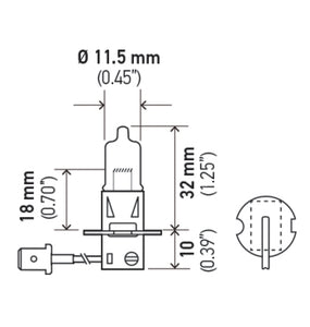 Hella H3 24V/70W PK22s T3.25 Halogen Bulb