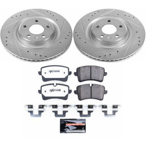 Power Stop 14-18 Audi A6 Rear Z26 Street Warrior Brake Kit