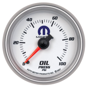 Autometer Mopar 52mm 0-100 PSI Oil Pressure Gauge