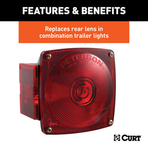 Curt Replacement Combination Trailer Light Rear Lens